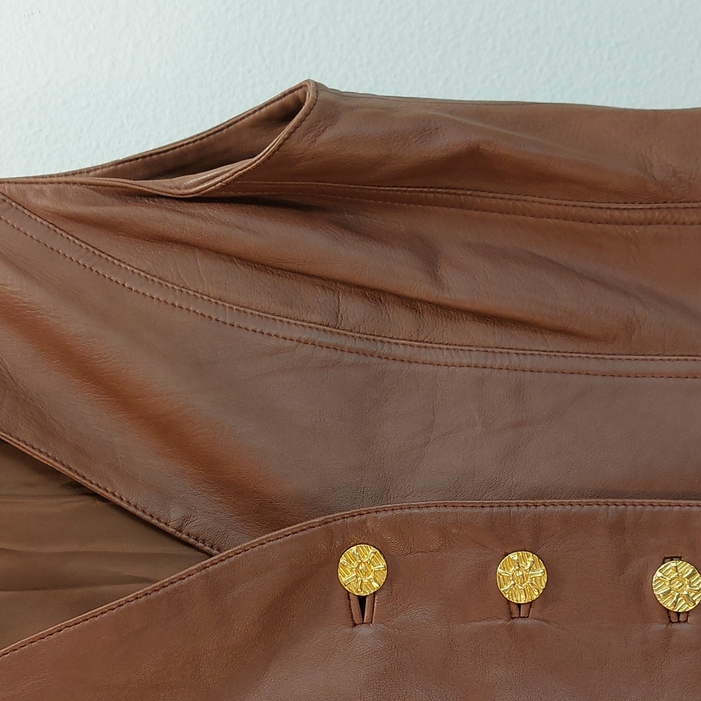 Vintage Louis Feraud Leather Vest - Picture 6 of 14